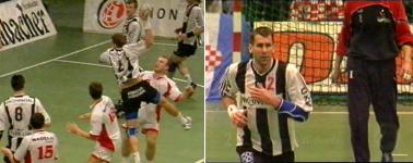 Max trifft zum Pausenstand von 14:11