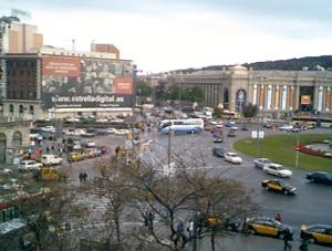 Barcelona - Blick auf den Placa Espanyol