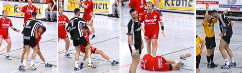 Perunicic und Kroner im Zweikampf - Rot f�r Perunicic