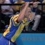 Andreas Larsson traf in der ersten Halbzeit f�nf mal, dann gar nicht mehr...