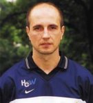 Der russische Nationallinksau�en Dimitri Filippow - Wuppertals bester Sch�tze.