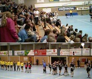 610 Fans sahen den ersten internationalen Auftritt des THW in dieser Saison.