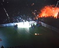 Vor dem Spiel tolle Stimmung in der K�lnArena.