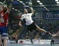 Morten Bjerre trifft zum 5:8 (14.).