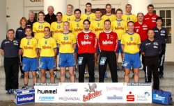 Der Kader des SV Post Schwerin.