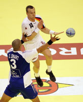 Christian Zeitz erzielte 3 Tore gegen Frankreich.