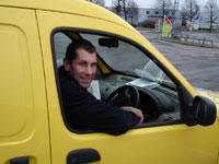 Magnus Wislander bei der Arbeit.