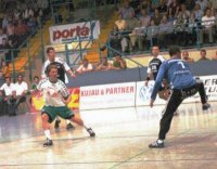 Thierry Omeyer im Tor.