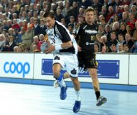 Dominik Klein beim Gegensto�.