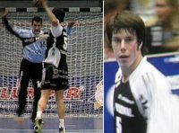 Kim Andersson - hier beim Strafwurf gegen Jesper Larsson - erzielte zw�lf Tore.