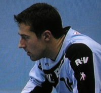 Jesper Larsson kehrte in der 48. Minute ins HSG-Tor zur�ck.