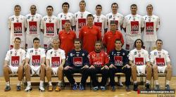Das Team von MKB Veszprem KC: Gegner des THW im  Viertelfinale der Champions League.