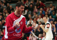 Henning Fritz begann stark.