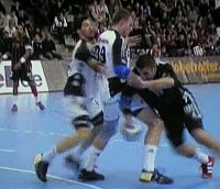 Karabatic (acht Tore) und Jicha (zehn Tore) rackern in der Deckung.