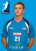 Torgefahr auf Linksau�en: Michiel Lochtenbergh.