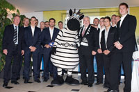 Der THW Kiel zu Gast bei Peter Harry Carstensen.