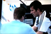 Der Trainer und sein Kapit�n.