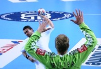 Johannes Bitter zeigte mit 15 Paraden (43% Quote) eine starke Leistung.