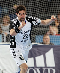 In der ersten Halbzeit kaum zu stoppen: Nikola Karabatic erzielte f�nf seiner sechs Treffer in den ersten zwanzig Minuten.