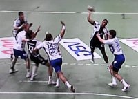 Eine klasse Partie lieferte Daniel Narcisse ab: Der Franzose erzielte sieben Tore.