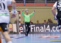 Thierry Omeyer hielt seine Farben mit 15 Paraden in der ersten H�lfte im Spiel.