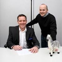 Das THW-Gespann f�r die Zukunft: Trainer Alfred Gislason  und Gesch�ftsf�hrer Uli Derad.