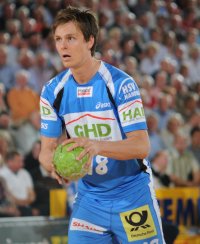 Bisher bester Torsch�tze der Hansest�dter: Rechtsau�en Hans Lindberg.