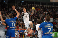 Kim Andersson spielte eine starke Partie und kam zu neun Treffern.