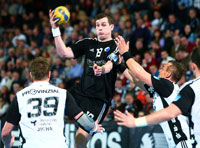 Martin Boquist bereitete der  Kieler Abwehr zun�chst Probleme.