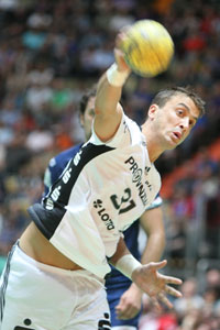 Momir Ilic kam nur �ber Siebenmeter zu Toren.