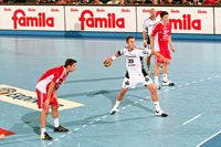 Filip Jicha beim Siebenmeter.