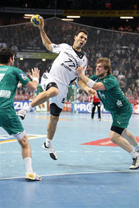 Jerome Fernandez vertrat Christian Zeitz gut im rechten R�ckraum und erzielte f�nf Treffer.