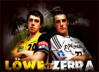 L�we vs Zebra f�r einen guten Zweck.