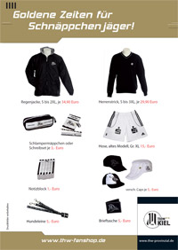 Viele tolle Angebote erwarten den THW-Fan am Sonntag am Sonderverkaufsstand.