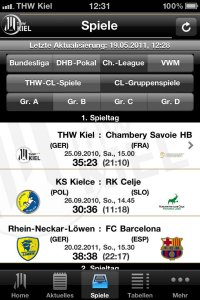 Spiele / CL / Spielplan