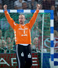 Thierry Omeyer gl�nzte erneut im Kieler Tor.