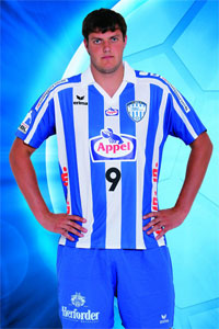 Mait Patrail ist mit 82/9 Treffern bislang bester R�ckraum-Sch�tze beim TBV.