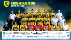 Das Team der Rhein-Neckar L�wen: Gegner des THW in der  TOYOTA Handball-Bundesliga.