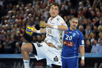 Momir Ilic war mit 8/4 Treffern bester Torsch�tze des THW.