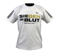 "SieGEN im Blut": das offizielle Shirt zum "Lufthansa Final Four" 2012.