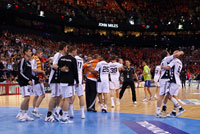 So ausgelassen wie nach dem DHB-Pokal-Halbfinale am vergangenen Sonnabend wollen die Kieler auch am Sonntag in Hamburg jubeln.