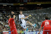 Kim Andersson war in seinem letzten THW-Spiel nicht zu bremsen.