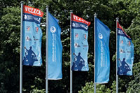 Auch die riesigen Fahnen, die am Final4-Wochenende in K�ln wehten, k�nnen ersteigert werden.