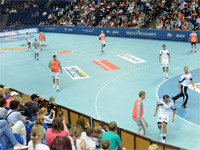 Zum �ffentlichen Training des THW Kiel in  der Sparkassen-Arena kamen rund 1800 Fans.