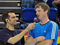 "R�ckkehrer" Klaus-Dieter Petersen stand Rede und Antwort.