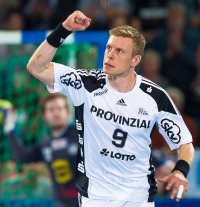 Dreifacher Torsch�tze: Neuzugang Gudjon Valur Sigurdsson.