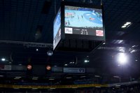 Der neue Video-W�rfel in der Sparkassen-Arena.