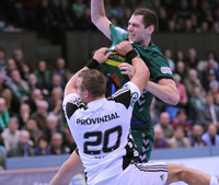 Im Abschluss mit Pech, aber mit viel Kampf in der Abwehr: Christian Zeitz.