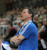 Alfred Gislason konnte besonders mit der ersten Halbzeit sehr zufrieden sein.