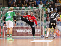 Niclas Ekberg erzielte f�nf seiner acht Treffer vom Siebenmeterstrich.